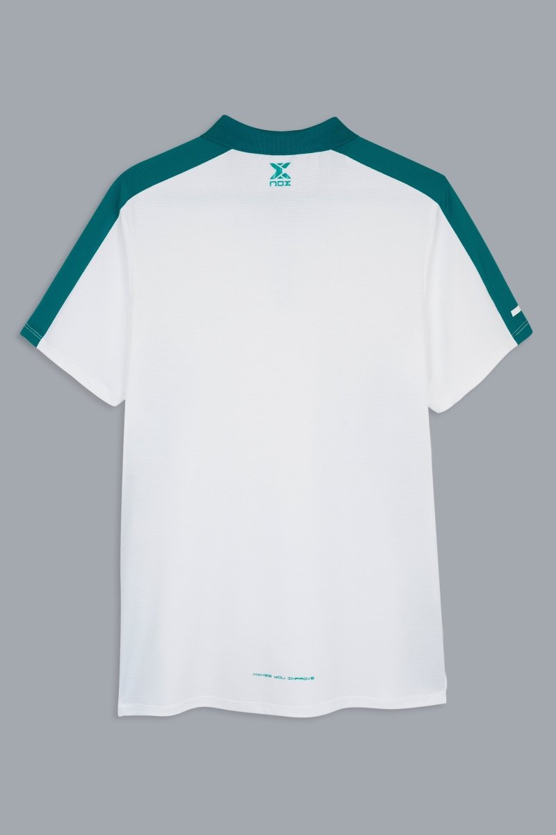 Polo Hombre PRO White/Ivy Green