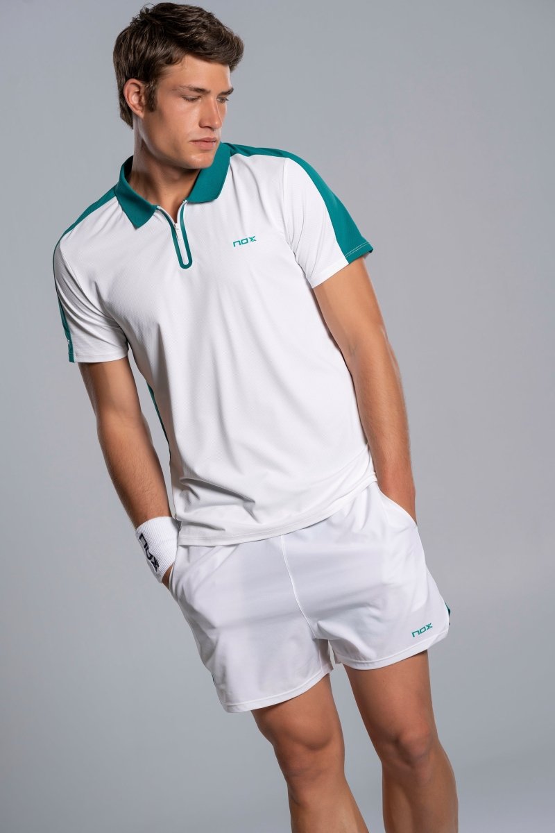 Polo Hombre PRO White/Ivy Green