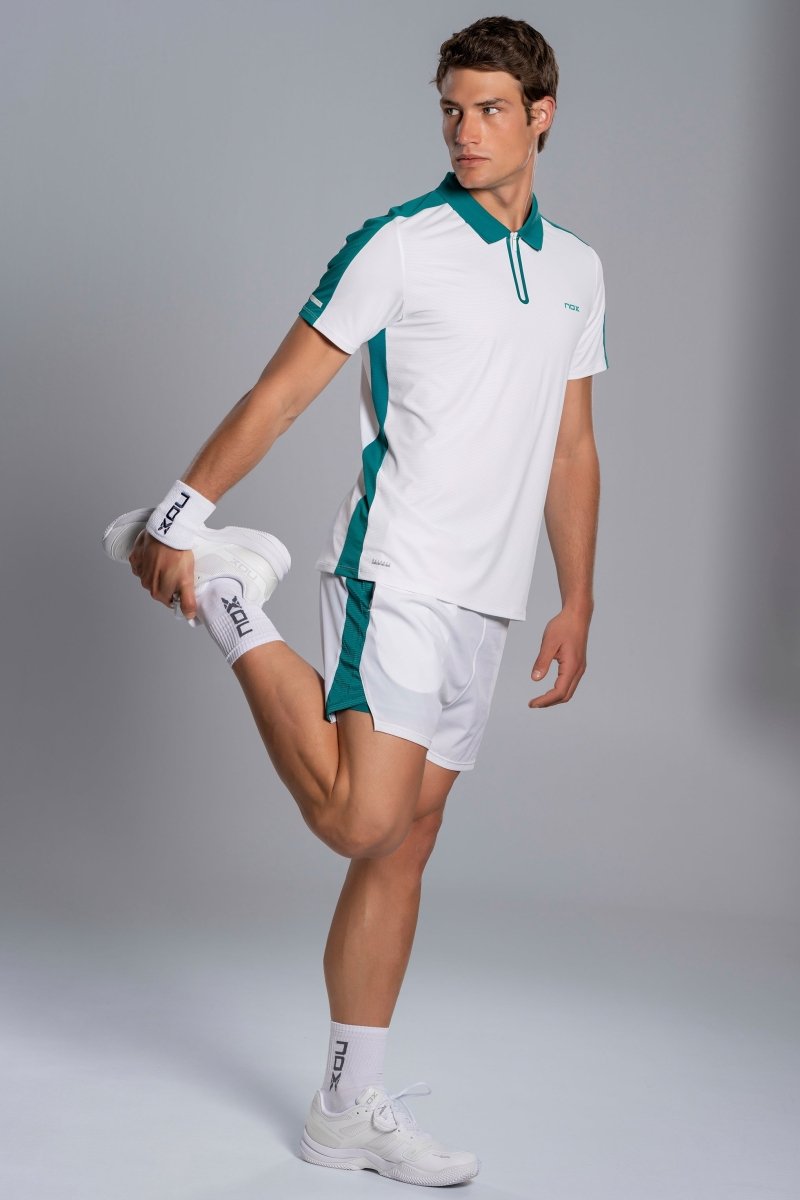 Polo Hombre PRO White/Ivy Green