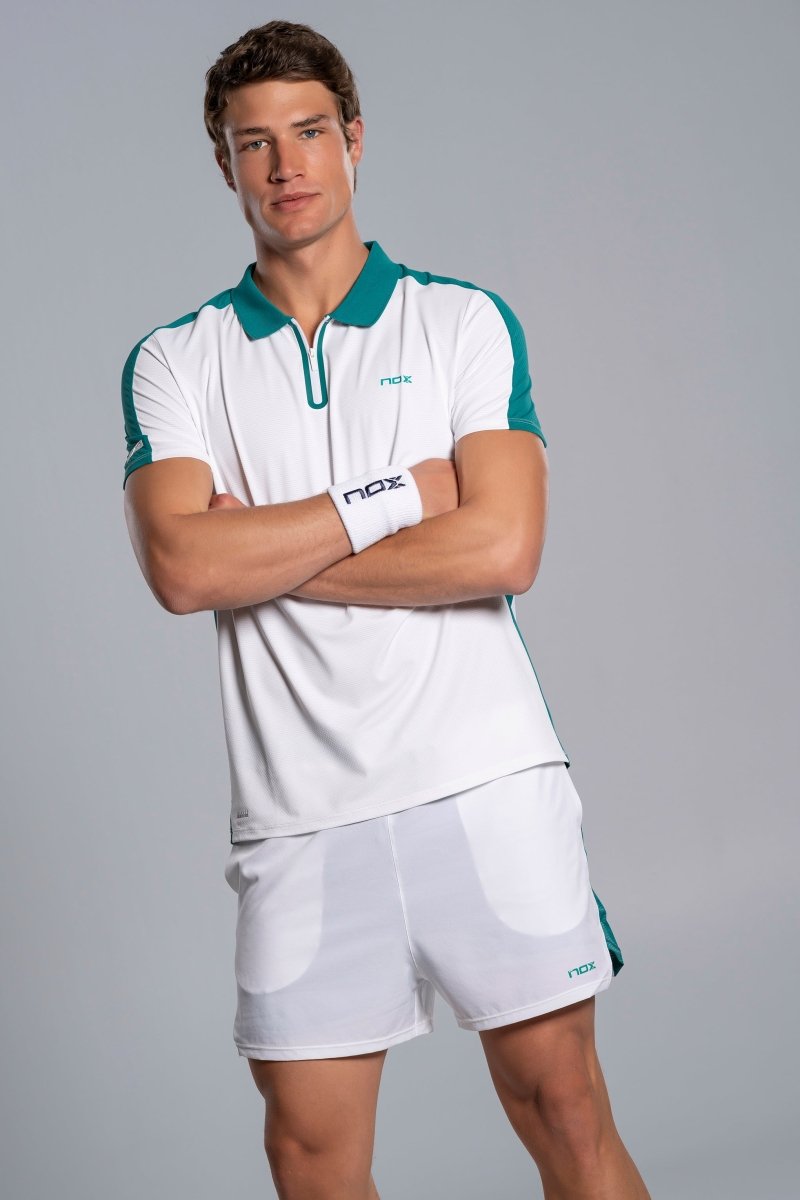 Polo Hombre PRO White/Ivy Green