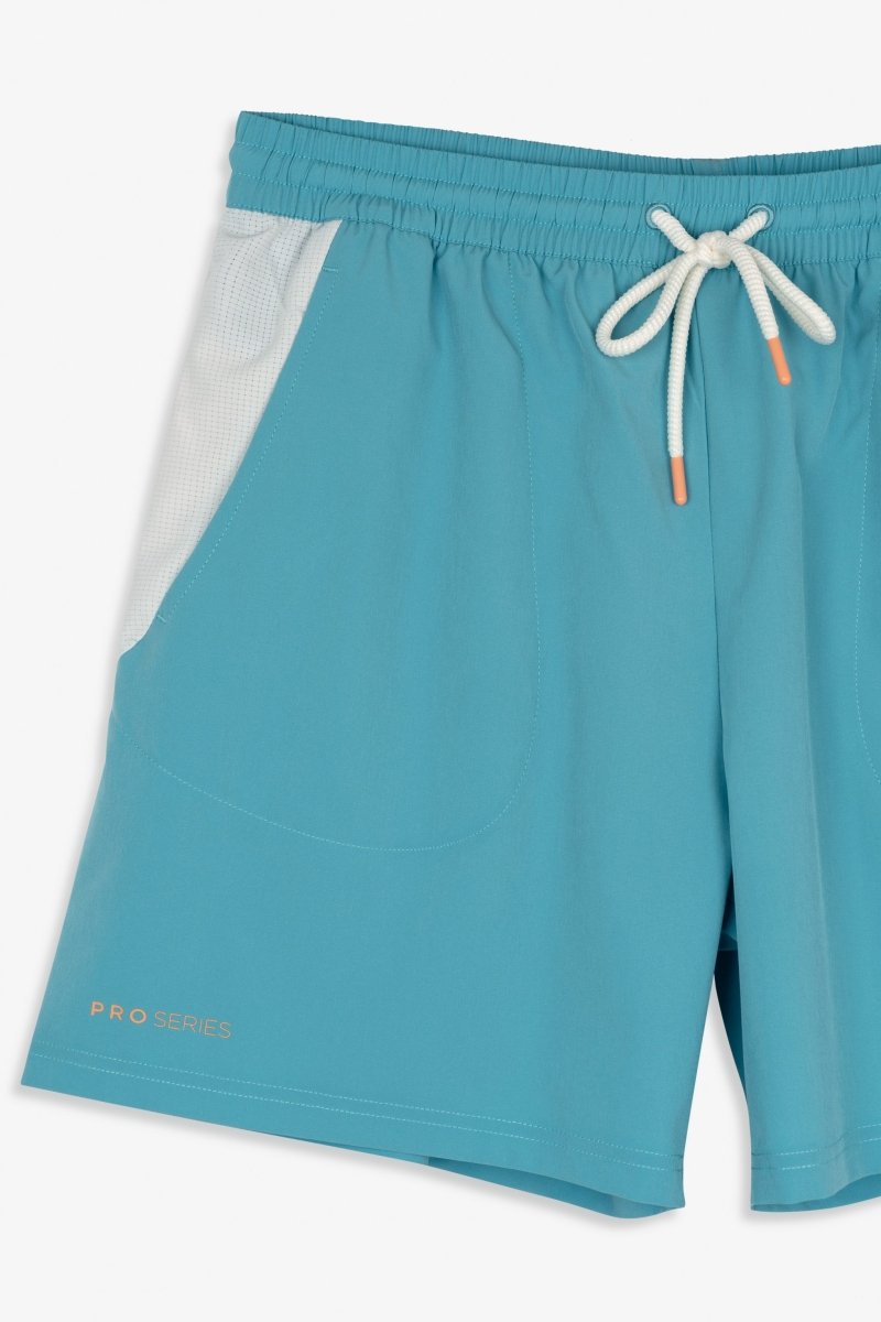 Pantalón corto deportivo hombre PRO turquesa