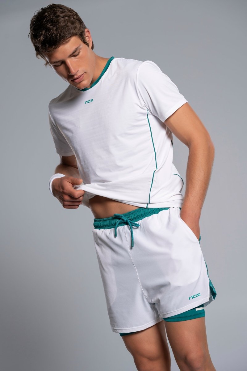 Short Hombre PRO White/Ivy Green