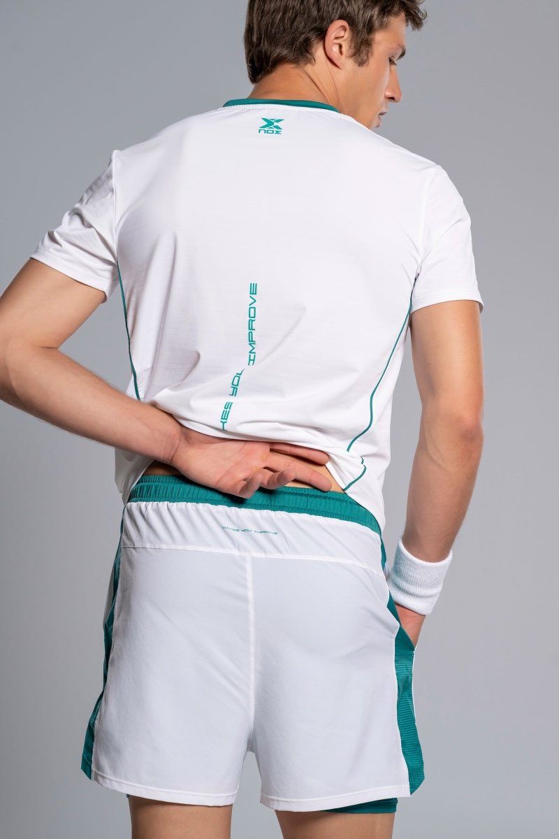 Short Hombre PRO White/Ivy Green