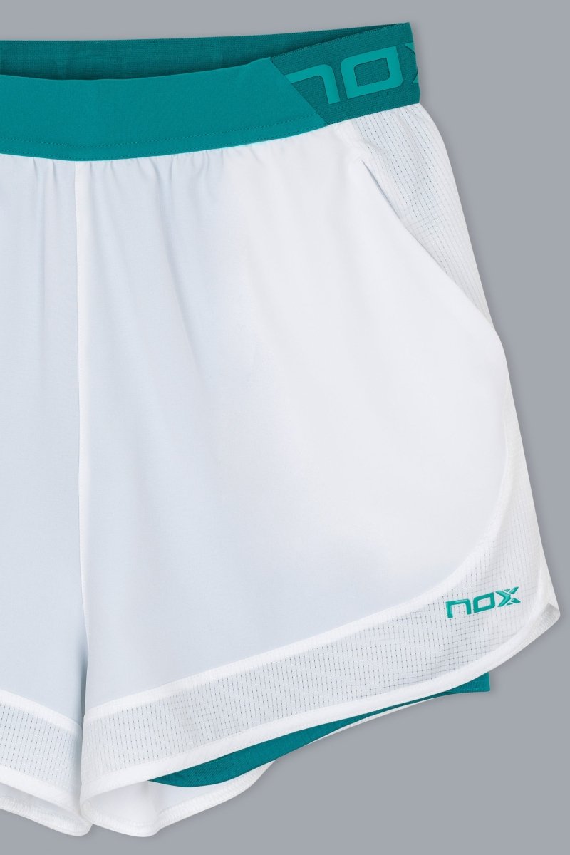 Short Mujer PRO White/Ivy Green