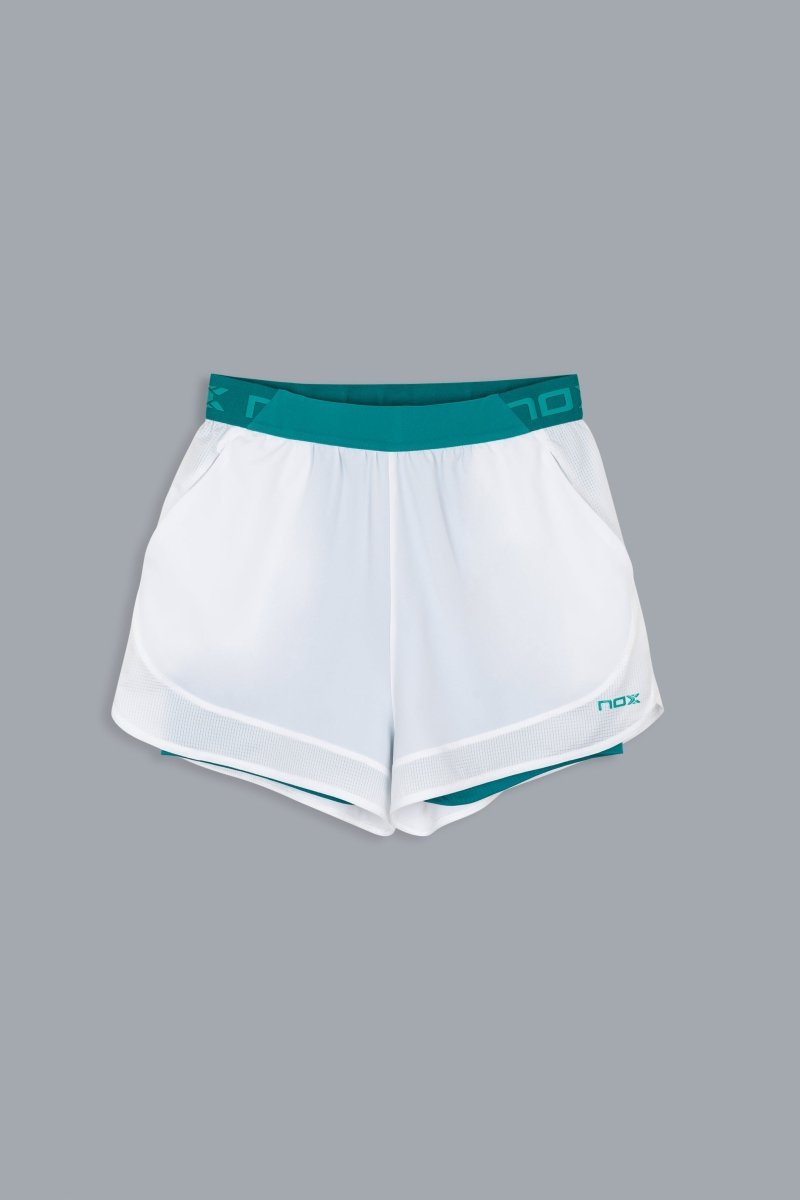 Short Mujer PRO White/Ivy Green