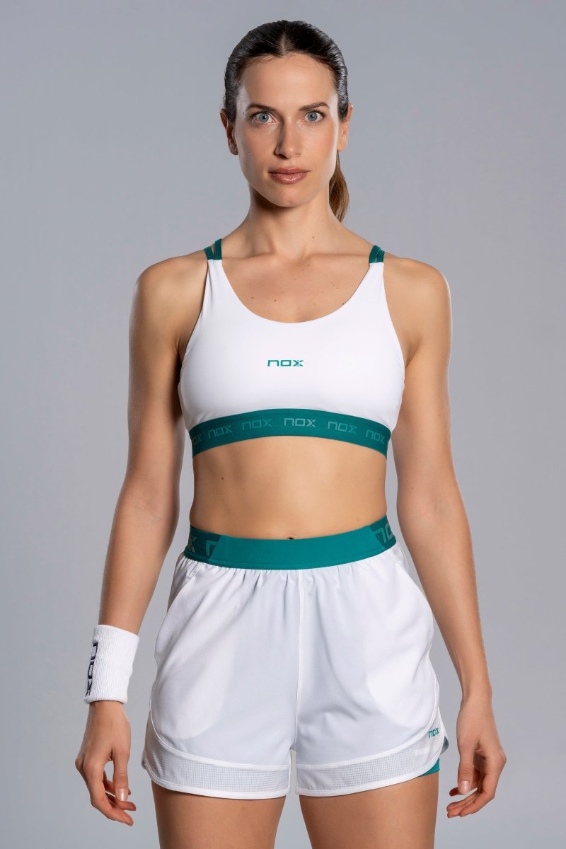 Sujetador Deportivo Mujer PRO White/Ivy Green