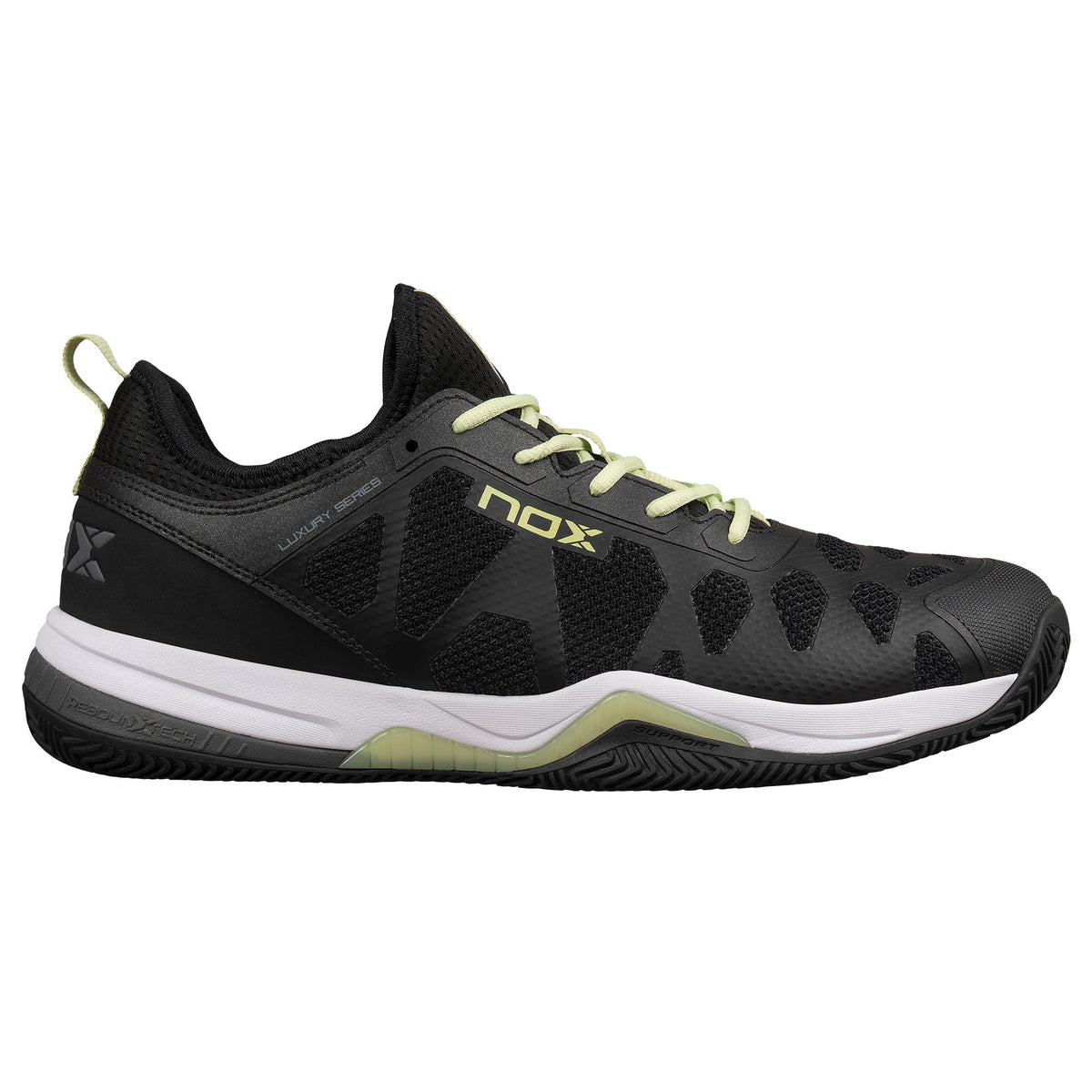 NOX Zapatillas NERBO Negro/Lima Suave