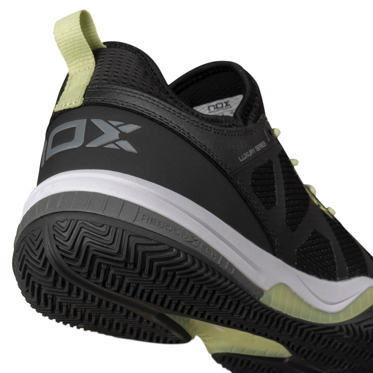 NOX Zapatillas NERBO Negro/Lima Suave