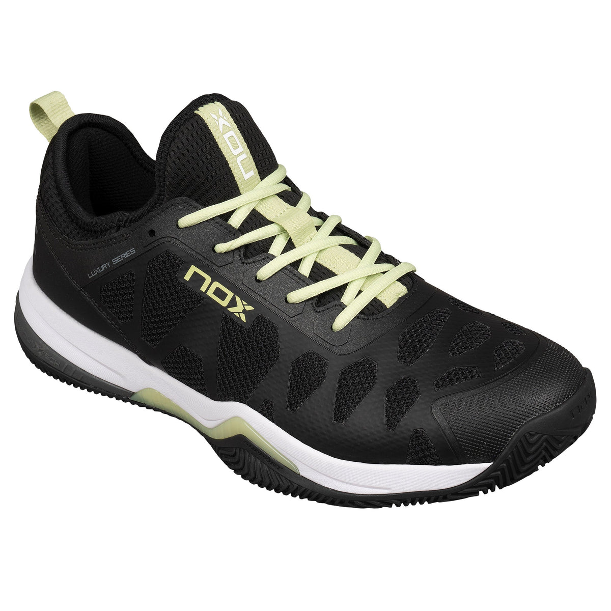 NOX Zapatillas NERBO Negro/Lima Suave