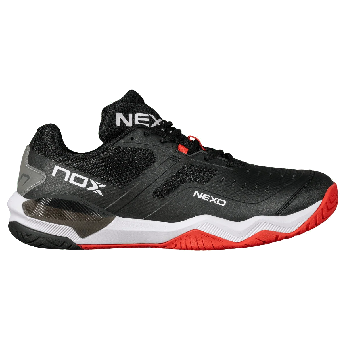 Zapatillas de Pickleball LUX NEXO Negro/Rojo Lava